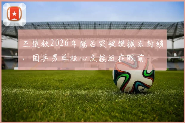 王楚钦2026年能否突破樊振东封锁,国乒男单核心交接近在眼前